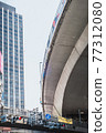 Skyscrapers and business buildings in Tokyo's Shibuya district 77312080