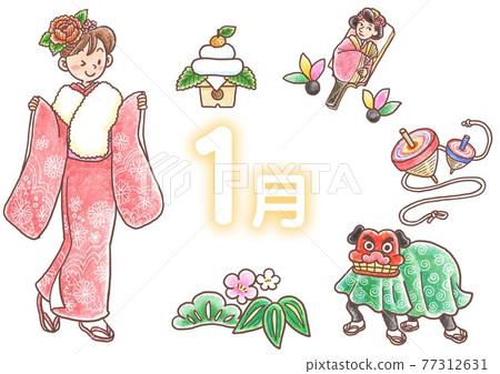 January Seasonal Events Illustration Set | New Year's Day, Winter, Childcare, Newsletter, Annual Series, Hand-Drawn Style Illustrations January Seasonal Events Illustration Set | New Year's Day, Winter, Childcare, Newsletter, Annual Series, Hand-Drawn Style Illustrations 77312631