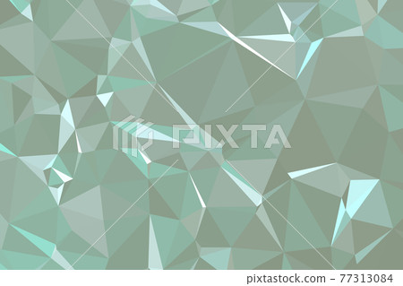 Abstract textured Green polygonal background. low poly geometric consisting of triangles of different sizes and colors. use in design cover, presentation, business card or website. 77313084