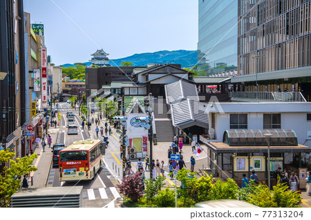 Odawara cityscape of Japan Redevelopment of the east exit of Odawara station, Minaka Odawara. The lower part is an image of a post town 77313204
