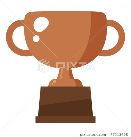 Cute trophy illustration_copper 77313468