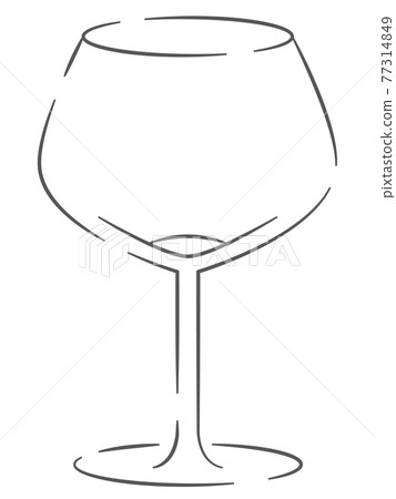 一個酒杯的插圖 一個酒杯的插圖 77314849