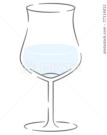 Illustration of a wine glass Illustration of a wine glass 77314852