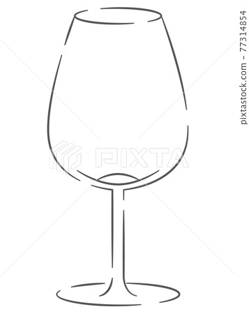 一個酒杯的插圖 一個酒杯的插圖 77314854