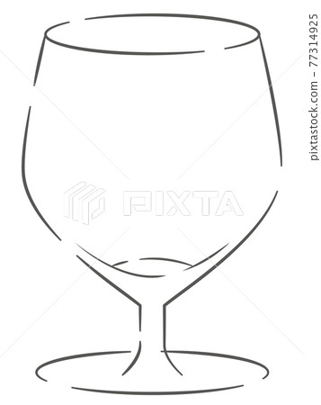 Illustration of a wine glass - Stock Illustration [77314925] - PIXTA