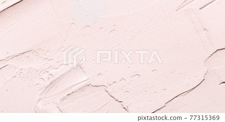 Texture of red cosmetic clay for face or body. 77315369