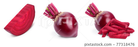 beetroot isolated on white background with full depth of field. Top view. Flat lay. Set or collection beetroot isolated on white background with full depth of field. Top view. Flat lay. Set or collection 77318476