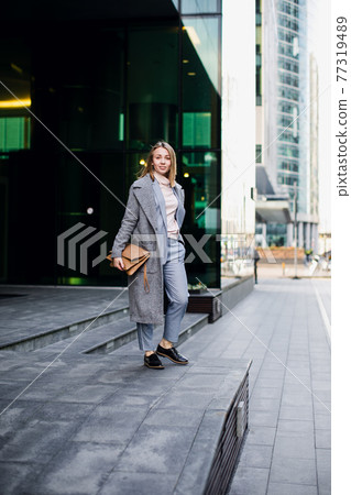 Business Women Style. Woman Going To Work Business Women Style. Woman Going To Work 77319489