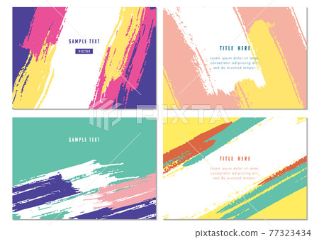 Brush pattern material template 77323434