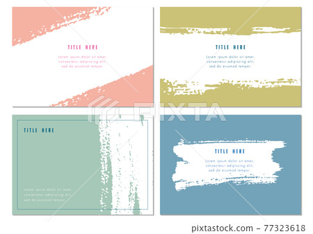 畫筆圖案素材模板 77323618