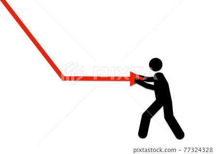 Person stopping the arrow Person stopping the arrow 77324328
