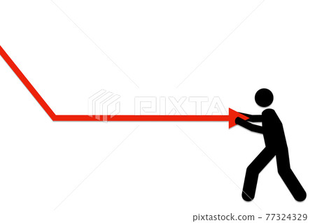 Person stopping the arrow 77324329
