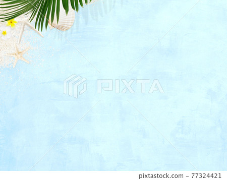 以海灘為靈感的清爽藍色背景——有多種變化 77324421