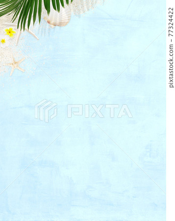 以海灘為靈感的清爽藍色背景——有多種變化 77324422