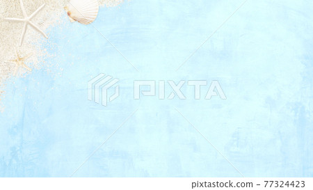 以海灘為靈感的清爽藍色背景——有多種變化 77324423
