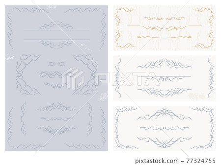 Elegant retro frame frame decorative ruled decorative material set Elegant retro frame frame decorative ruled decorative material set 77324755