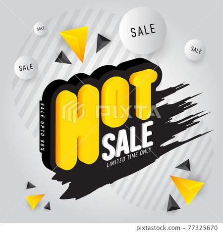 hot sale template discount  Vector illustration 77325670