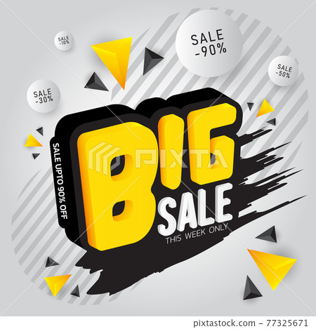 big sale Promotion template vector illustration 77325671