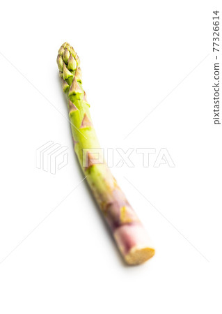 Fresh raw uncooked green asparagus. Fresh raw uncooked green asparagus. 77326614
