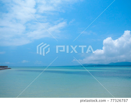 夏天海和天空 77326787