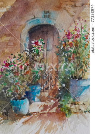 Provence, a small village in Europe 77328974