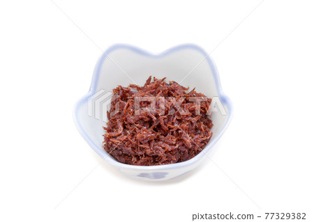 Tsukudani of Ami shrimp to accompany rice [white background] 77329382