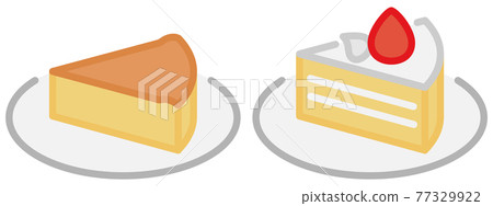 Cheesecake and strawberry cake Cheesecake and strawberry cake 77329922