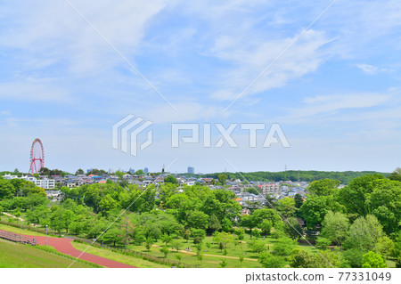 從玉子水壩/狹山公園看東村山（東京都東村山市）[2021.4] 77331049