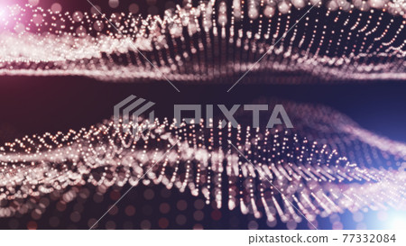 Abstract particles with depth of field 77332084