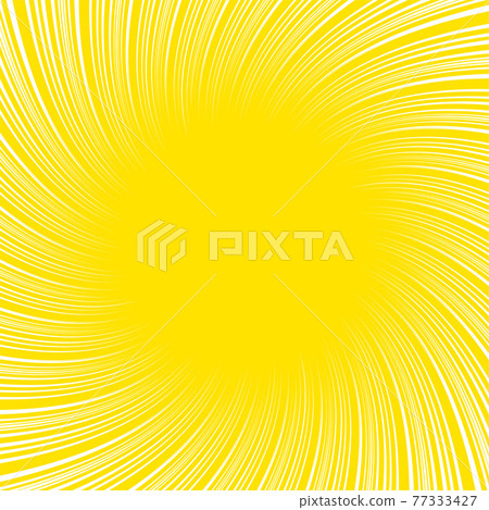 Spiral white concentrated lines and yellow background background material 77333427