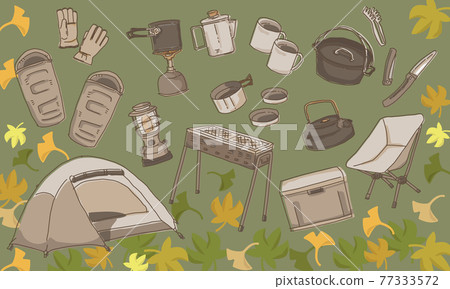 Camping equipment set autumn Camping equipment set autumn 77333572