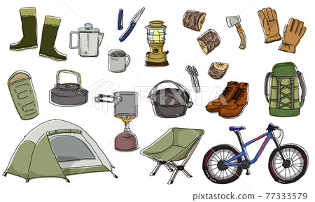 Camping equipment set color 77333579