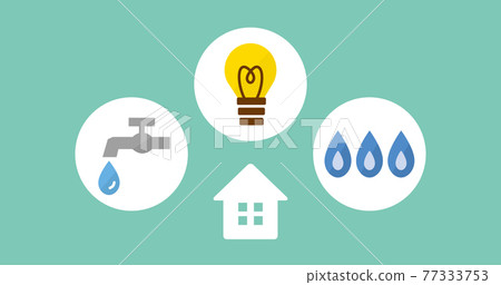 Thumbnail image background of utilities and household budget 77333753