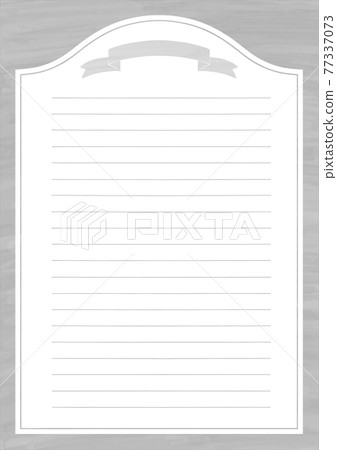 Frame material [letter] gray - Stock Illustration [77337073] - PIXTA
