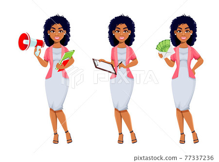 African American business woman 77337236