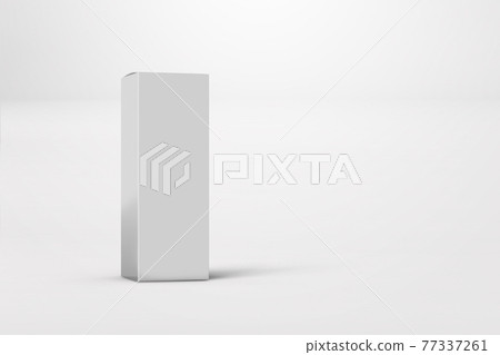 New design of glossy white box package isolated. template for your design or artwork. 3d rendering. New design of glossy white box package isolated. template for your design or artwork. 3d rendering. 77337261
