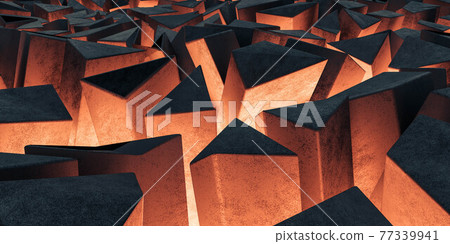 Abstract geometric shape concrete surface wallpaper 3d render illustration Abstract geometric shape concrete surface wallpaper 3d render illustration 77339941