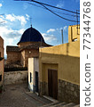Alley in the town of Sagunto, Valencia, Spain 77344768