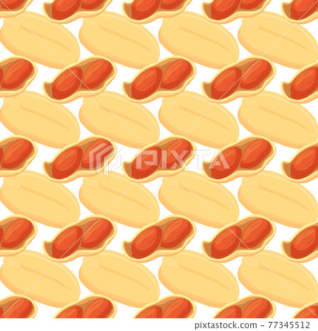 Illustration on theme big pattern identical types peanut 77345512