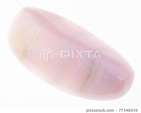 tumbled mangano calcite gem stone on white tumbled mangano calcite gem stone on white 77346039