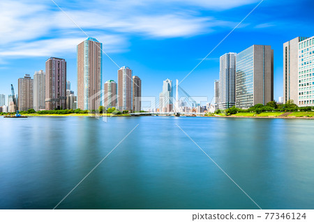 東京中央大橋和築田高層公寓 77346124