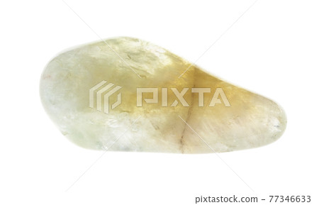 tumbled Prasiolite (vermarine) gem stone on white tumbled Prasiolite (vermarine) gem stone on white 77346633