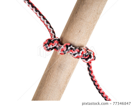 Timber hitch noose tied on synthetic rope Timber hitch noose tied on synthetic rope 77346847