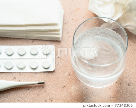 water with effervescent tablet and medical items water with effervescent tablet and medical items 77348306