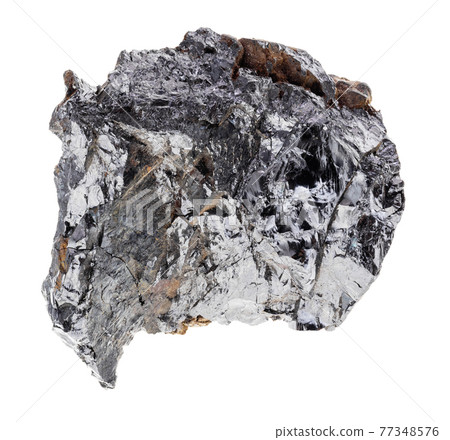 raw ilmenorutile stone on white 77348576