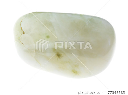 polished Vesuvianite (Idocrase) gemstone on white 77348585