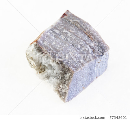 raw Rhyolite stone on white 77348601