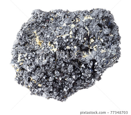 rough perovskite stone (titanium ore) on white rough perovskite stone (titanium ore) on white 77348703
