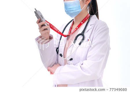 Female doctor to be contacted for an emergency Female doctor to be contacted for an emergency 77349080