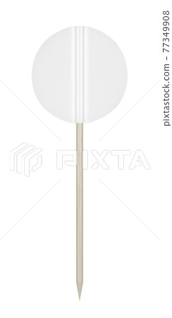 Blank round toothpick flag 77349908